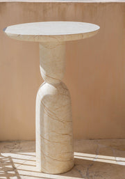 Bhone Dry Bar Table - Royal Vanilla Marble