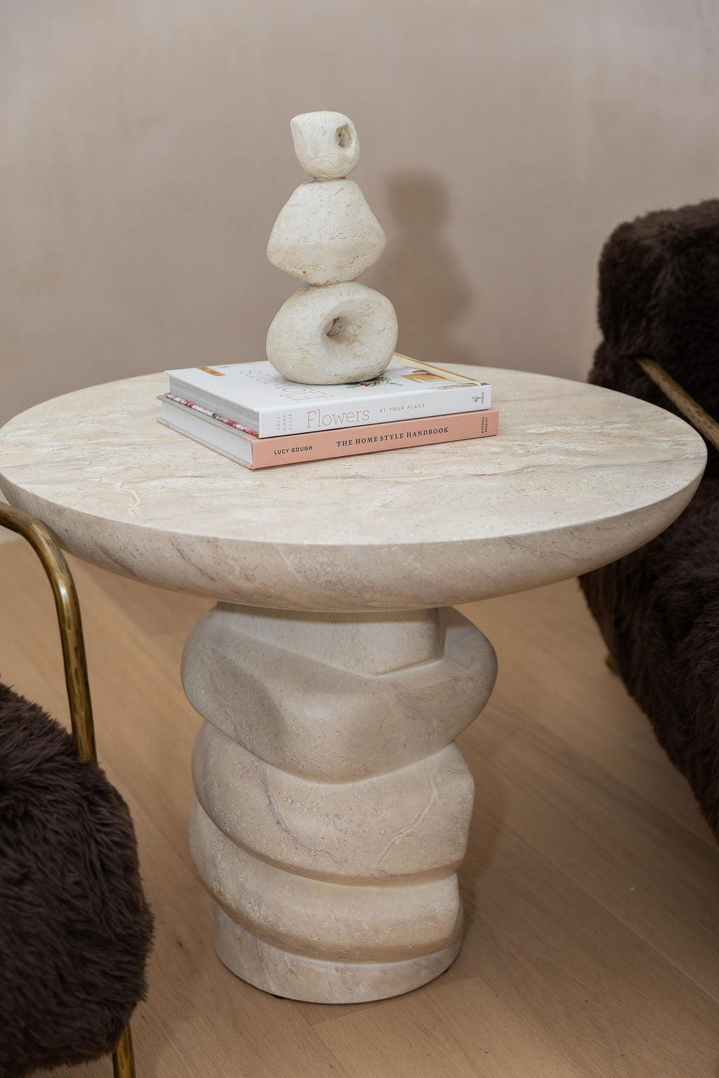 Saxie Side Table - Mirage Marble