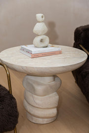 Saxie Side Table - Mirage Marble
