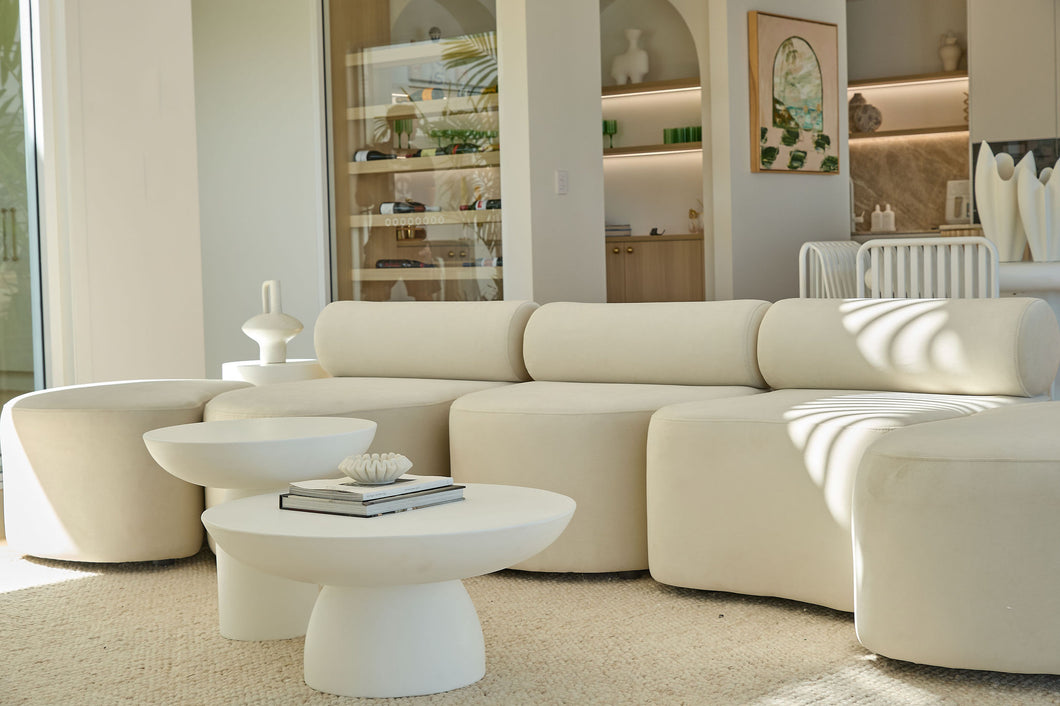 The Burly white side table