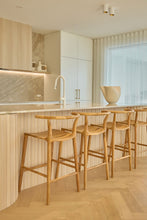 Load image into Gallery viewer, The “Oasis” Counter Stool - Teak Wood
