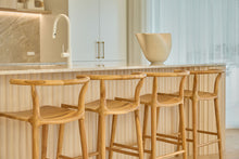 Load image into Gallery viewer, The “Oasis” Counter Stool - Teak Wood
