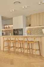 Load image into Gallery viewer, The “Oasis” Counter Stool - Teak Wood
