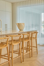 Load image into Gallery viewer, The “Oasis” Counter Stool - Teak Wood
