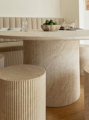 Amore Side Table - Moscato Beige Marble