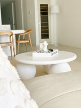 Load image into Gallery viewer, The Priscilla-curve Coffee Table - pure white concrete - pre order arriving late May
