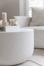 Load image into Gallery viewer, The Curve coffee table - pure white ripple concrete
