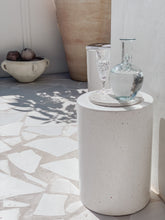 Load image into Gallery viewer, The log side table - grey speckled terrazzo
