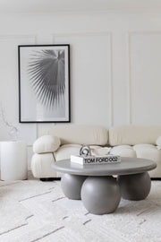 The Priscilla-curve Coffee Table - stone - pre order 12-14 weeks