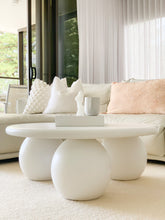 Load image into Gallery viewer, The Priscilla-curve Coffee Table - pure white concrete - pre order arriving late May
