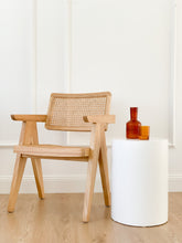 Load image into Gallery viewer, The Log Side Table - pure white concrete - pre order arriving May
