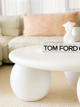 Load image into Gallery viewer, The Priscilla-curve Coffee Table - pure white concrete - pre order arriving late May
