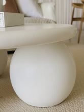 Load image into Gallery viewer, The Priscilla-curve coffee table - pure white concrete
