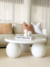 Load image into Gallery viewer, The Priscilla-curve Coffee Table - pure white concrete - pre order arriving late May

