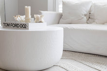Load image into Gallery viewer, The Curve coffee table - pure white ripple concrete ( pre order arriving early March)
