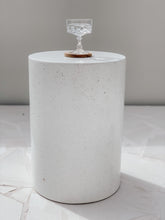 Load image into Gallery viewer, The log side table - grey speckled terrazzo
