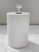 Load image into Gallery viewer, The Log Side Table - grey speckled terrazzo
